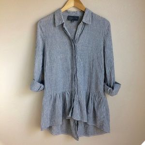 Anthropologie Sunday in Brooklyn Peplum Shirt S